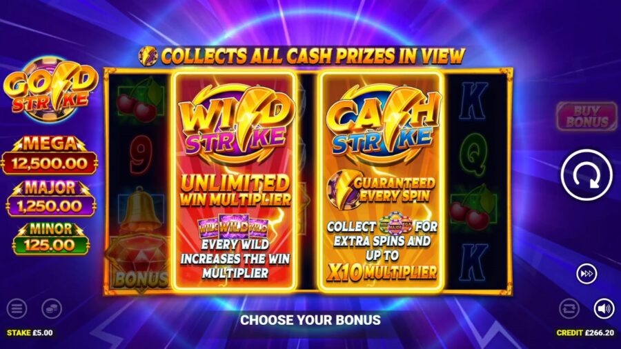 Feature-rich slot exhibits dual bonuses for added player choice. 