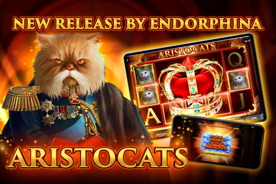 Aristocats is a 5-reel, 3-row slot with 25 fixed paylines, where players encounter cats with important titles.