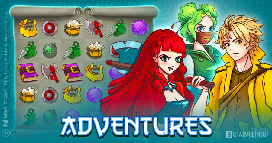 Adventures is the first anime-style BGaming slot.