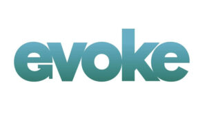 The new logo for Evoke Plc