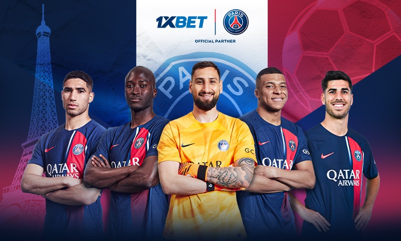 Paris Saint-Germain, semi-finalist of the Champions League and official partner of 1xBet.