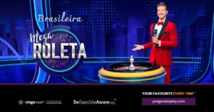 Mega Roulette – Brazilian features a familiar single-zero Roulette wheel and includes inside and outside betting options.