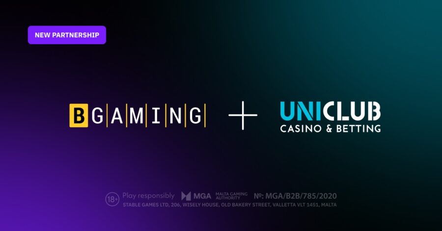 As part of the agreement, Uniclub will add BGaming’s wide ranging portfolio to its line-up of more than 2,000 games.