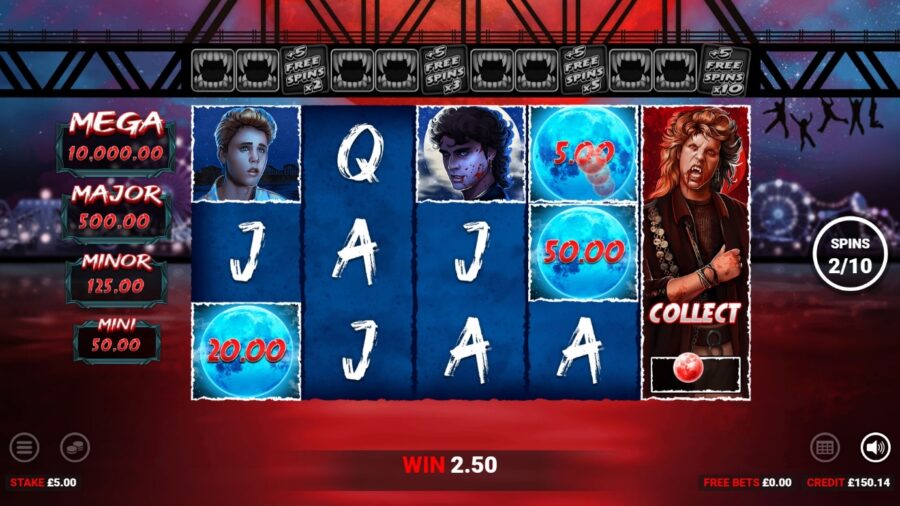 The Lost Boys also sees slot enthusiasts benefit from Blueprint Gaming's new networked Jackpot system, Rapid Fire Jackpots.