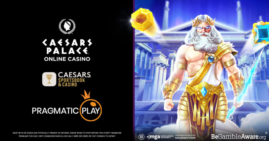 Caesars Digital online casino players in Ontario will now have access to Pragmatic Play’s titles.