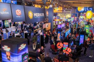 Visitors from around the world marveled at the diverse product portfolio of the Merkur Group at the Global Gaming Expo 2024.