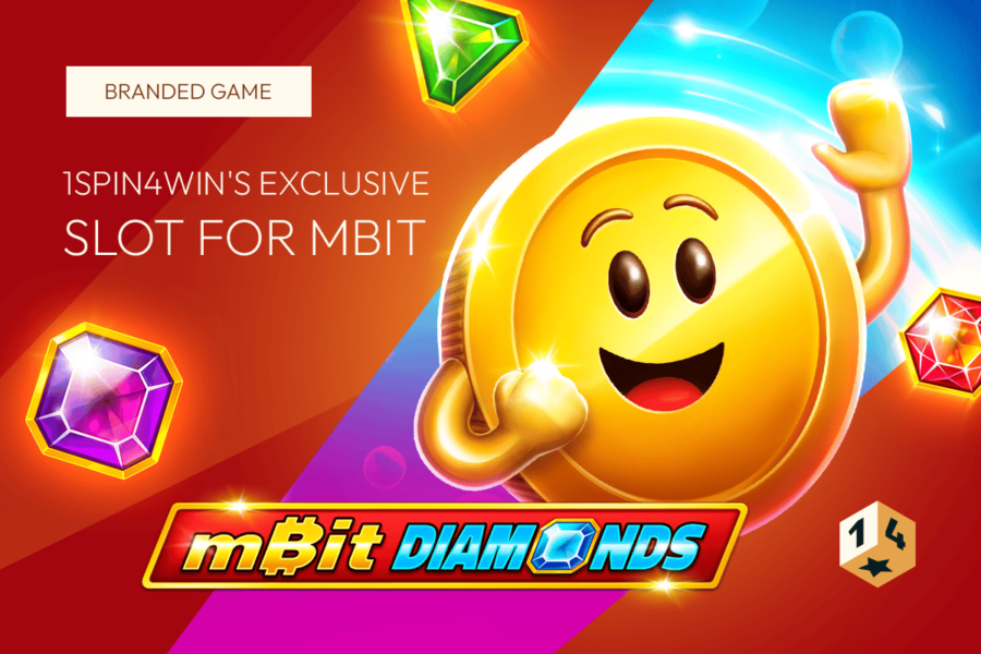 mBit Diamonds is tailored to reflect mBitcasino’s brand identity.