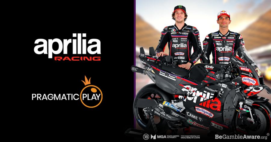 Pragmatic Play takes pole with sponsorship of MotoGP team Aprilia Racing