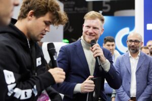 Magnus Carlsen and Pierre Lindh.