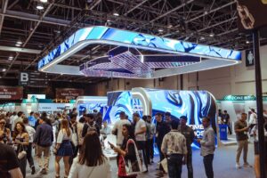 1xAffiliates booth.