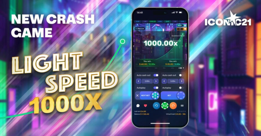 ICONIC21 launches new crash game: Lightspeed 1000x