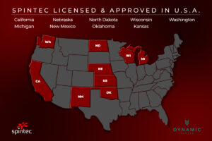Spintec Licensed & Approved in U.S.A: California, Michigan, Nebraska, New Mexico, North Dakota, Oklahoma, Wisconsin, Kansas, Washington.