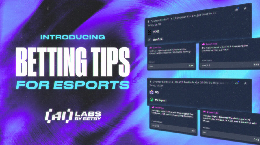 BETBY launches industry-first esports betting tips