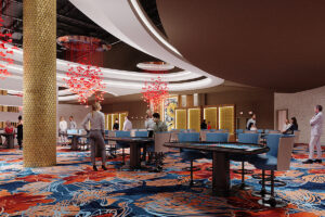 Rendering of the new gaming space. Photo: Ocean Casino Resort.