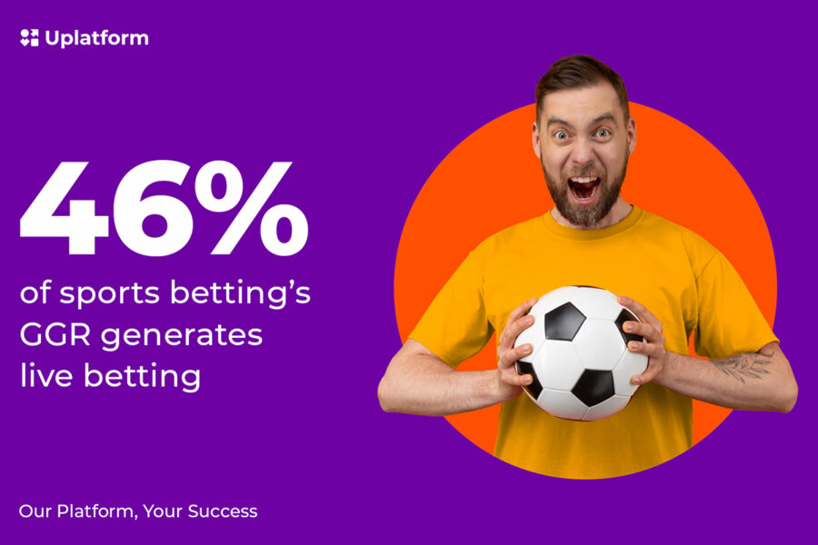 Uplatform, 46% of sports betting's GGR generates live betting