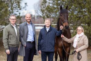 ATG CEO Hans Lord Skarplöth, ATG's Finnish operations manager Mikael Bäcke, Finnish Hippos chairman Antti Lehtisalo and CEO Minna Mäenpää.