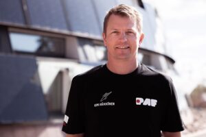 Kimi Räikkönen in a Paf T-shirt