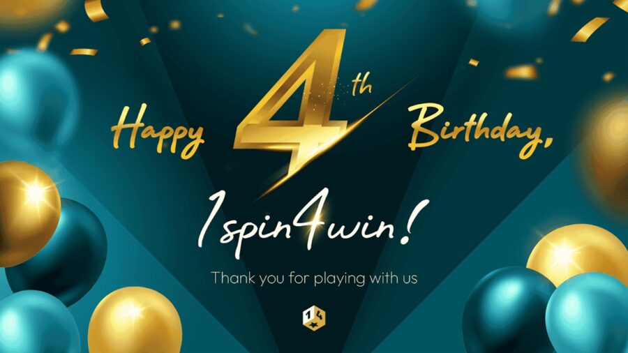 1spin4win celebrates its 4th anniversary