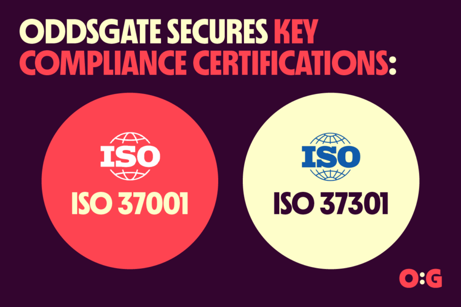 Oddsgate obtains ISO 37001 and ISO 37301
