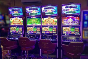 Photo of slot machines.