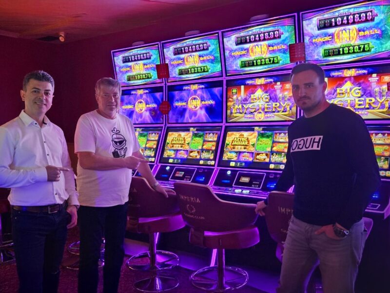 Photo of slot machines.