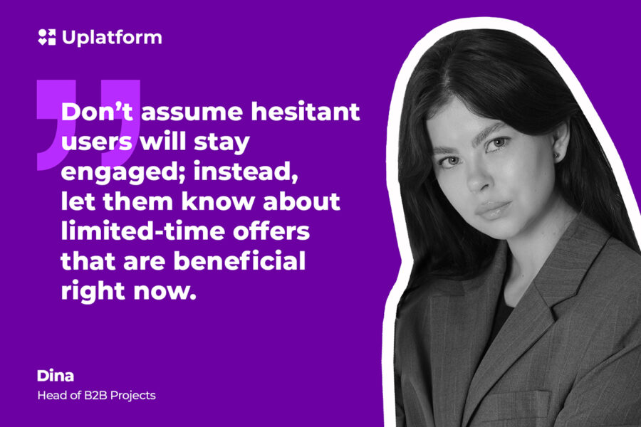 Uplatform, Dina, head of B2B Projects