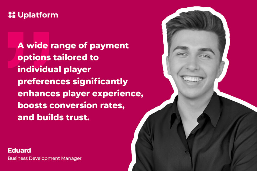 Eduard, a business development manager at Uplatform