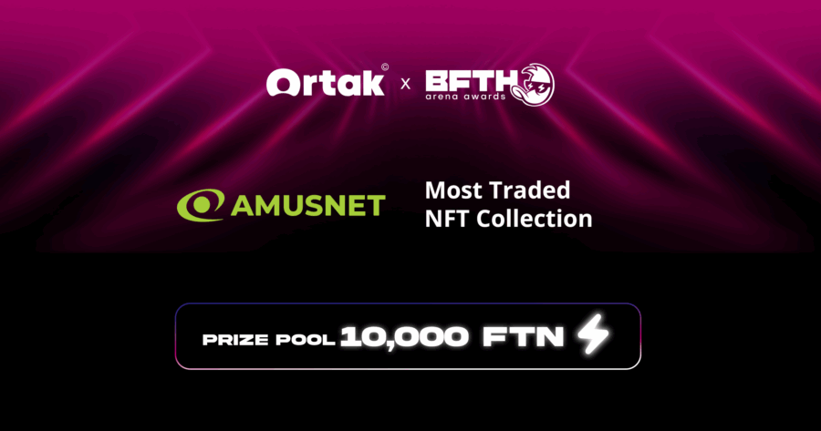 Amusnet sponsors the Most Traded NFT Collection category at the Ortak x B.F.T.H. Arena Awards 2025