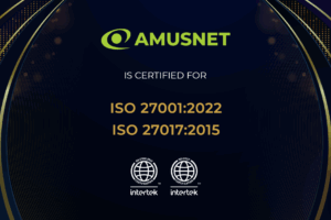 Аmusnet Achieves ISO 27001:2022 and ISO 27017:2015 Certifications.