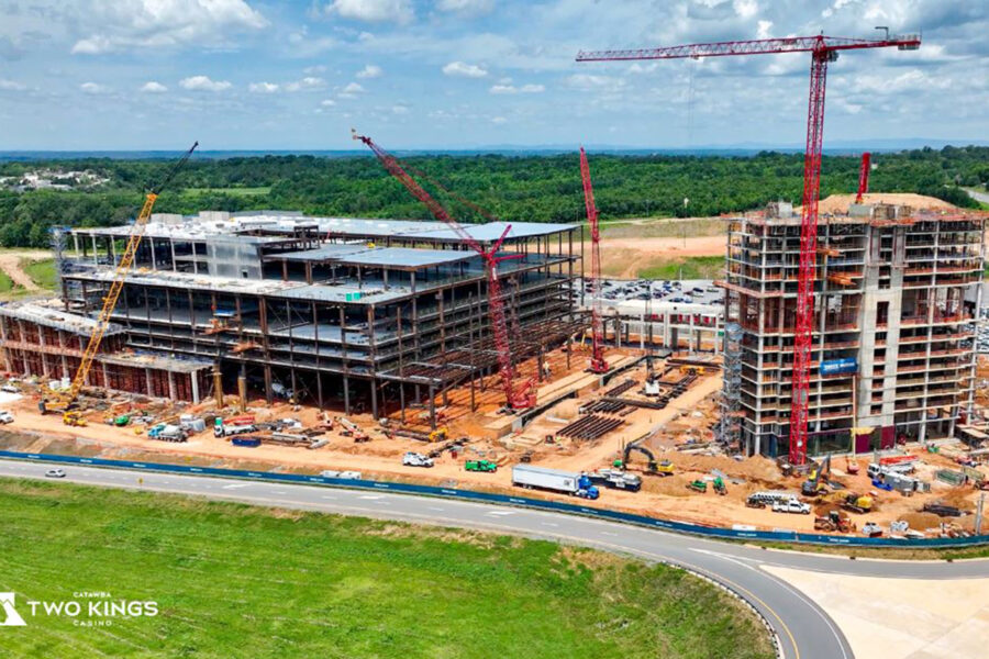 Catawba Two Kings Casino Resort construction progress.