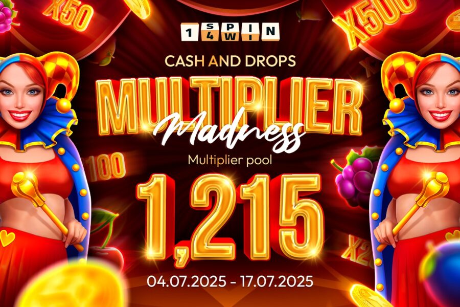 1spin4win rolls out “Multiplier Madness”: an exclusive Cash & Drops promo built on Multiplier mechanics