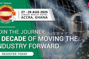 10th Annual. Sports Betting West Africa. 27-29 August, 2025. Labadi beach hotel. Accra, Ghana. Join the journey: a decade of moving the industry forward. Register today.