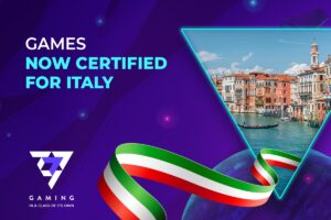 7777 gaming. Games now certified for Italy.
