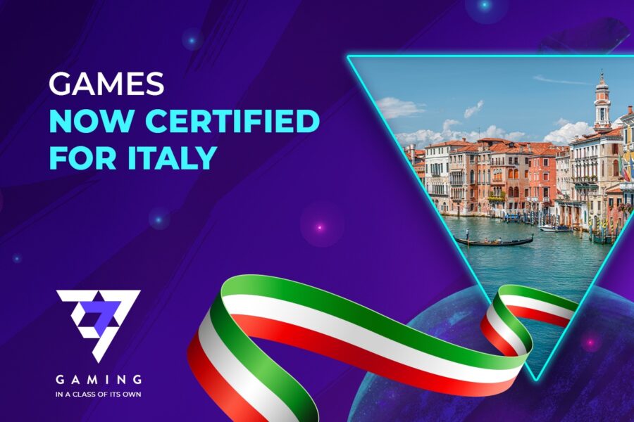 7777 gaming gains certification for Italian igaming market