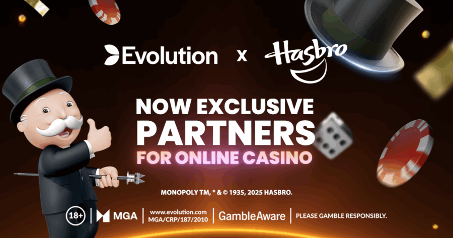 Evolution and Hasbro sign exclusive online live casino and slots partnership agreement