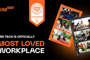 GR8 Tech named “Most Loved Workspace”