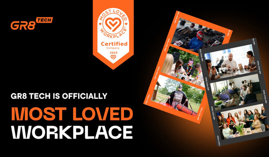 GR8 Tech named “Most Loved Workspace”