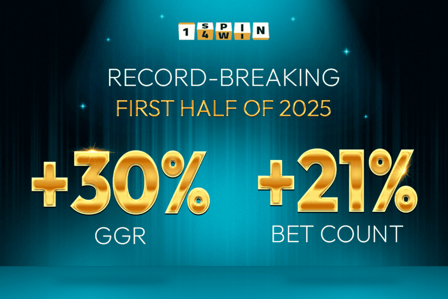 1spin4win celebrates H1 2025 performance with 30% GGR growth