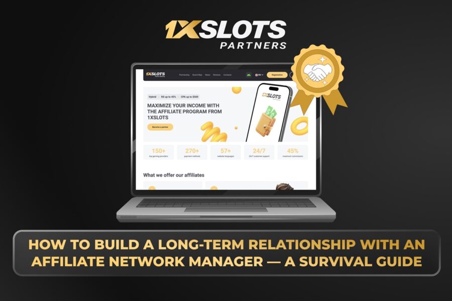 How to build a long-term relationship with an affiliate network manager: A survival guide by 1xSlots Partners