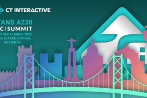 CT Interactive - STAND A230 - SBC SUMMIT - 16-18 SEPTEMBER 2025. Feira Internacional de Lisboa.
