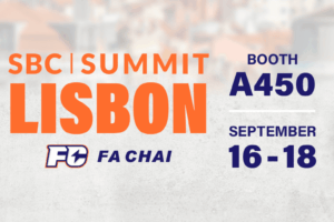 FA.CHAI. SBC Summit Lisbon. Booth A450. September 16-18.