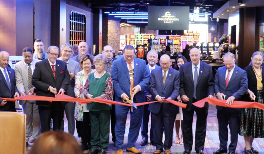 The opening ceremony. Photo: Golden Mesa Casino.