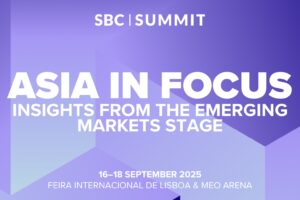 SBC Summit | ASIA IN FOCUS. Insights from the emerging markets stage. 16-18 September 2025. Feira Internacional de Lisboa & MEO Arena.