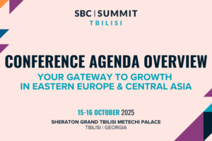 SBC Summit Tbilisi Conference Agenda Overview. Your gateway to growth in Eastern Europe & Central Asia. 15-16 October 2025. Sheraton Grand Tbilisi Metechi Palace Tbilisi, Georgia.