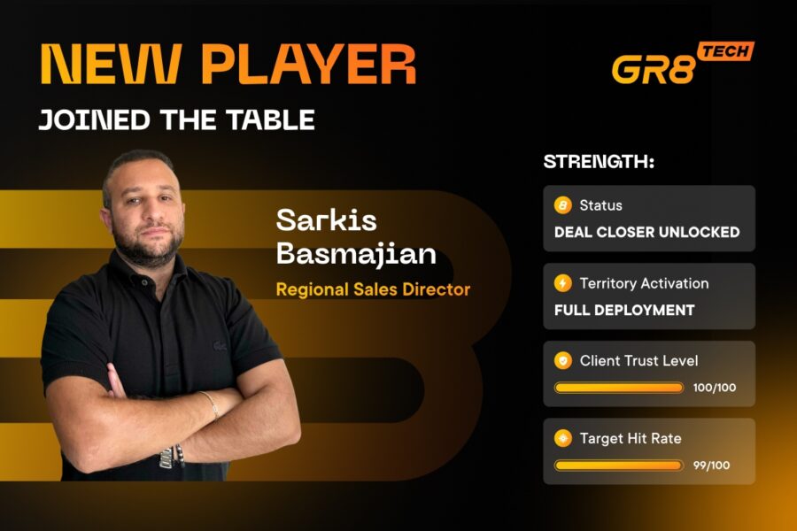 GR8 Tech appoints Sarkis Basmajian to lead MENA regional growth