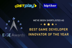 DSTPLAY - hipther. We've been shortlisted as Best Game Developer Innovator of the Year. EiGE AWARDS.