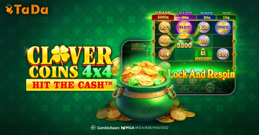 TaDa Gaming unveils its latest slot: “Clover Coins 4×4, Hit the Cash”