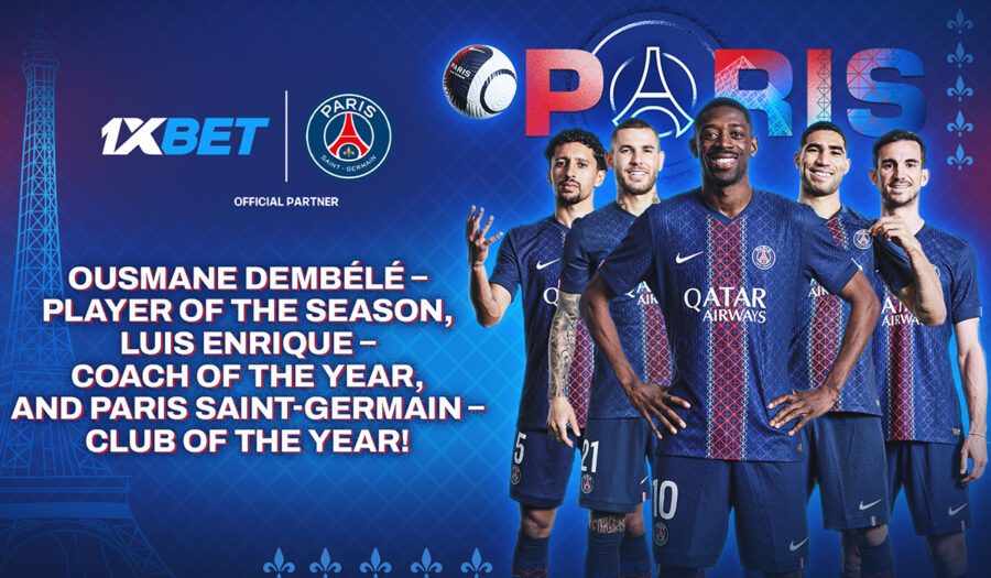 Best club, best coach, best player: 1xBet congratulates Paris Saint-Germain, winner of the 2024-25 season