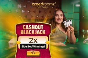 Creedroomz unleashed Cashout Blackjack gamble feature