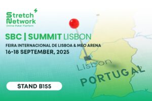 Stretch Network online poker platform. SBC Summit Lisbon. Feira Internacional de Lisboa & MEO Arena. 16-18 September, 2025. Stand B155.